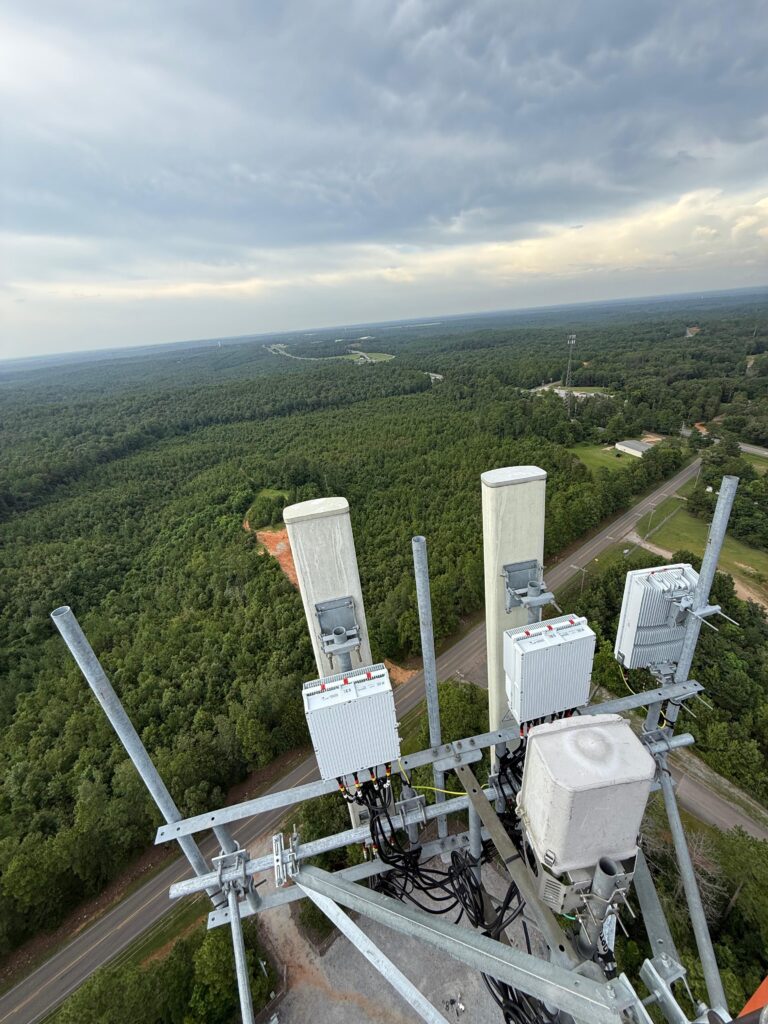 New Ericsson radios and panels installed on the Verizon tower site